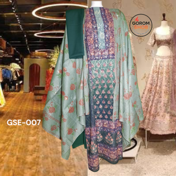 GSE-007 | চুমকি রানী থ্রি-পিস